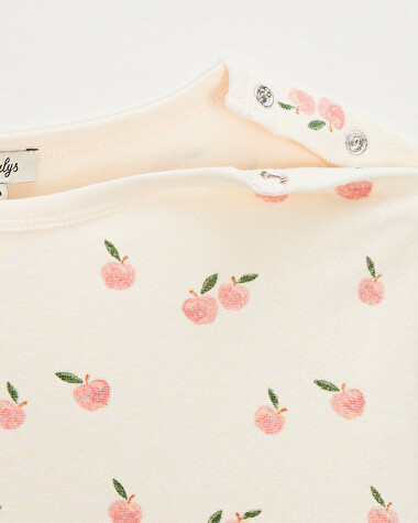 Kid's terrycloth sweatshirt Apple print  Natalys