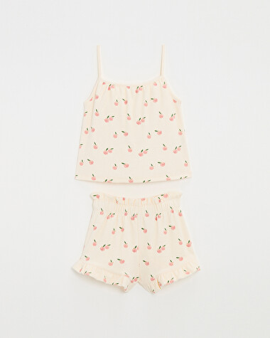 Kid's 2-piece terrycloth pyjamas Apple print  Natalys