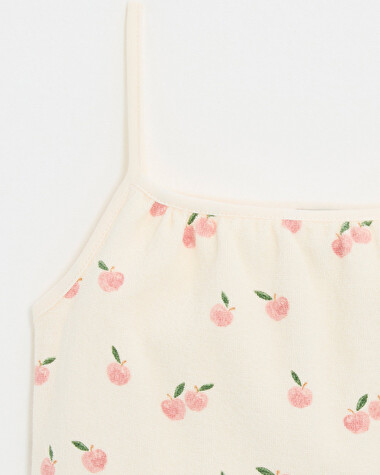 Kid's 2-piece terrycloth pyjamas Apple print  Natalys