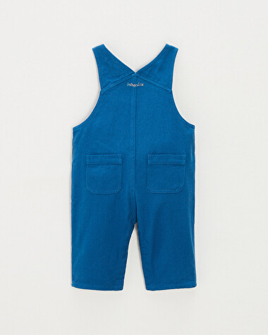 Long twill dungarees Blue colour  Natalys