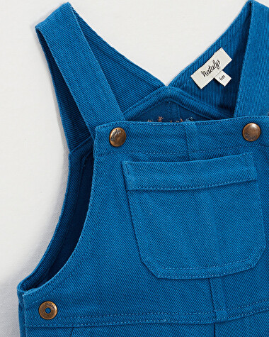 Long twill dungarees Blue colour  Natalys