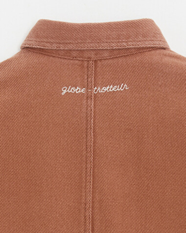 Kid's long twill jumpsuit Rust colour  Natalys