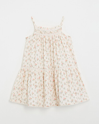 Kid's floral print dress Chalk colour  Natalys