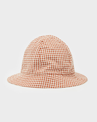 Gingham hat Light beige colour  Natalys