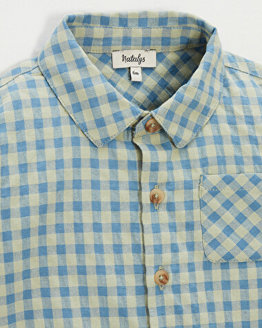 Checkered shirt Blue colour  Natalys
