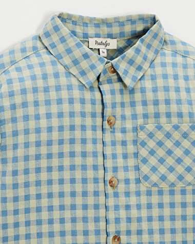 Kid's checkered shirt Blue colour  Natalys