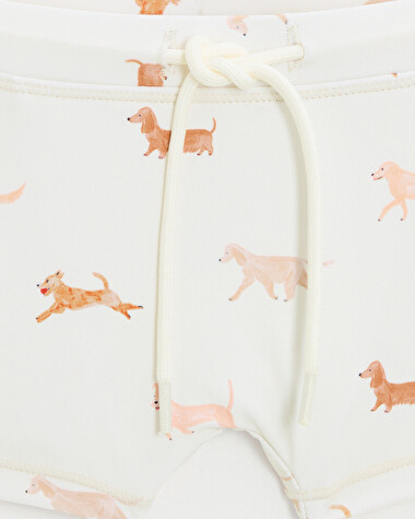 Anti-UV swim shorts Dog print  Natalys