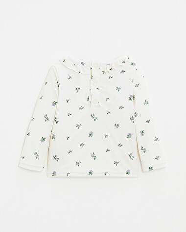 Anti-UV swim tee-shirt Blueberry print  Natalys