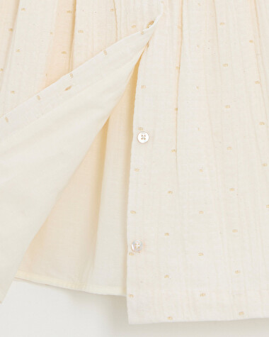 Kid's polka dot dress Off-white colour  Natalys