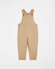 Long velvet overalls Camel colour Natalys