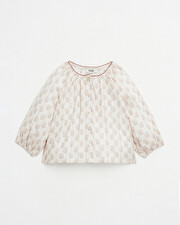 Long-sleeved blouse Floral print Natalys