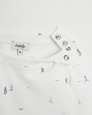 Long-sleeved bodysuit Boat print  Natalys