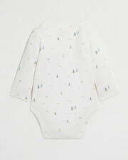 Long-sleeved bodysuit Boat print  Natalys