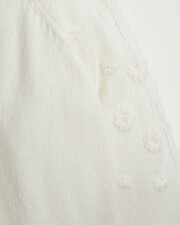 Embroidered knitted cardigan Off-white colour Natalys