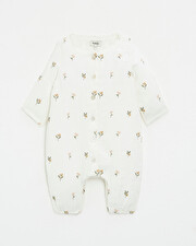 Embroidered cotton gauze jumpsuit Embroidered flowers Natalys