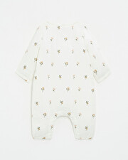 Embroidered cotton gauze jumpsuit Embroidered flowers Natalys