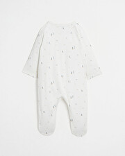 Crossed onesie Boat print  Natalys