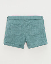 Kid' cotton gauze shorts Mint green colour Natalys