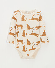 Short-sleeved bodysuit Leopard print  Natalys