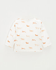 Cotton gauze shirt Dog print  Natalys