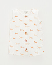 Sleeveless jumpsuit Dog print Natalys
