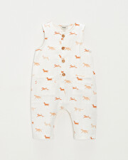Cotton gauze jumpsuit Dog print  Natalys