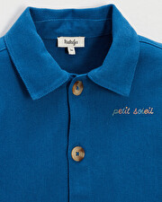 Kid's embroidered jacket Blue colour Natalys
