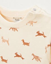 Terrycloth sweatshirt Dog print Natalys