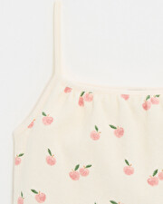 Kid's 2-piece terrycloth pyjamas Apple print  Natalys