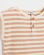 2-piece terrycloth pyjamas Ecru coloured stripes Natalys