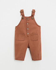 Long twill dungarees Rust colour  Natalys