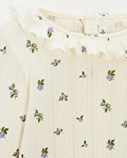 Openwork 2-piece pyjamas Blueberry print  Natalys