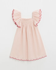 Kid's gingham dress Chalk colour  Natalys