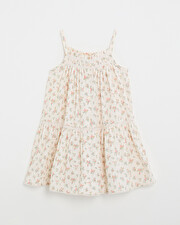 Kid's floral print dress Chalk colour  Natalys