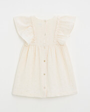 Kid's polka dot dress Off-white colour  Natalys