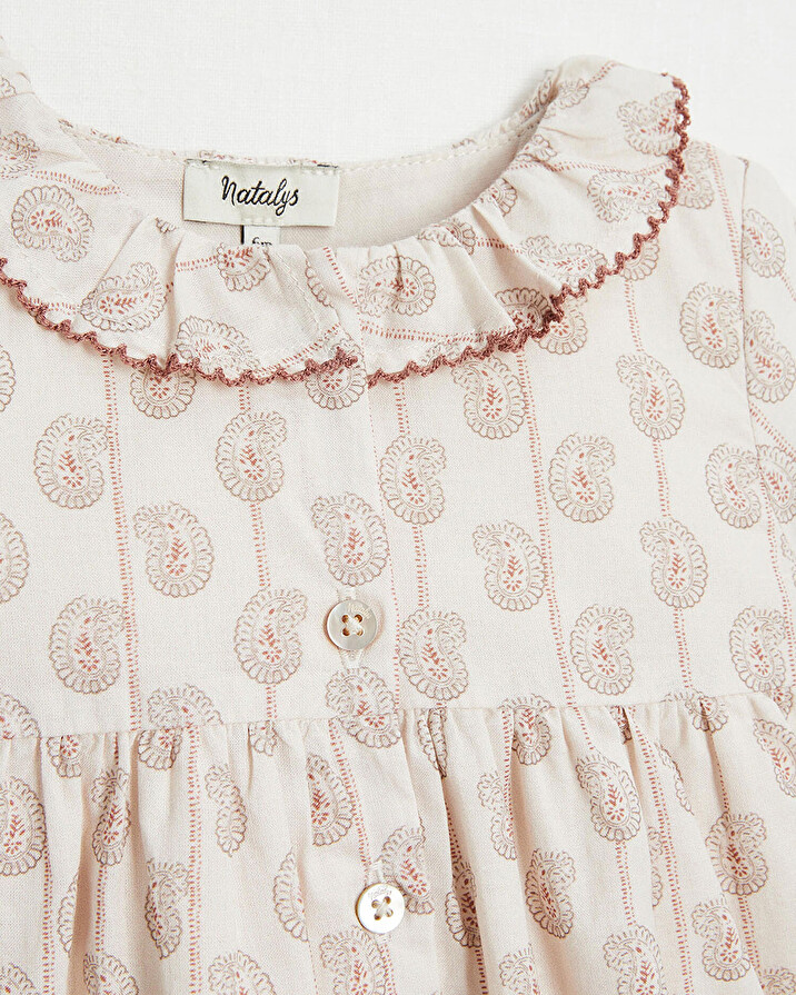 Long-sleeved dress Indian print  Natalys