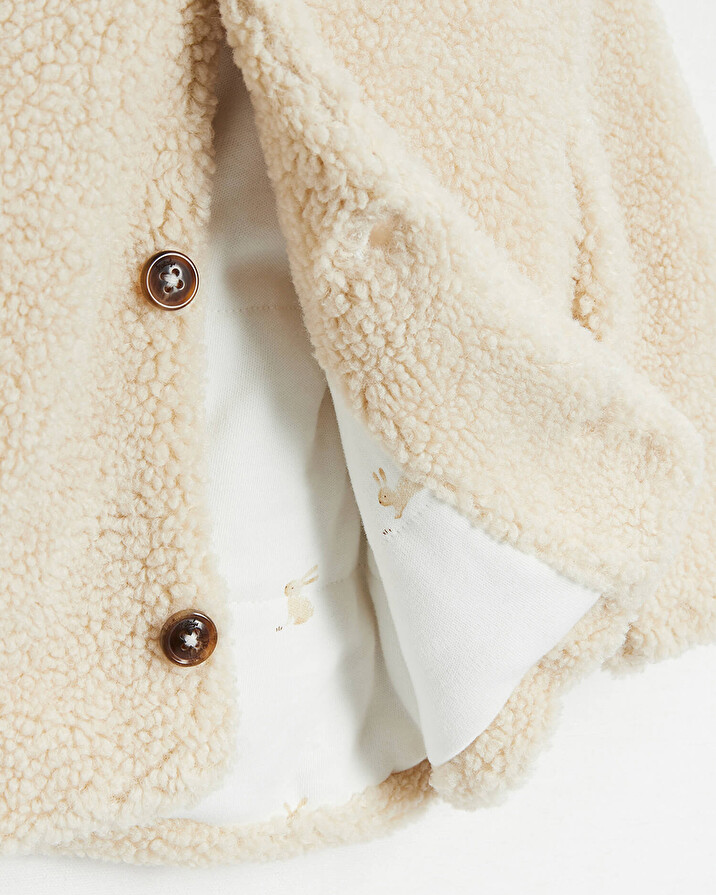 Faux fur jacket Natural colour  Natalys