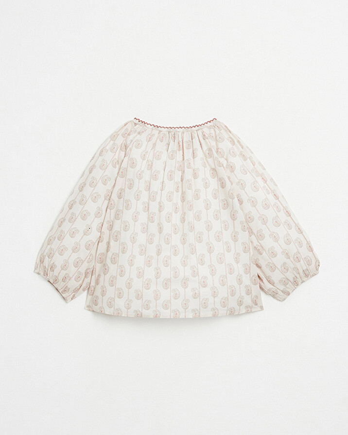 Long-sleeved blouse Floral print Natalys
