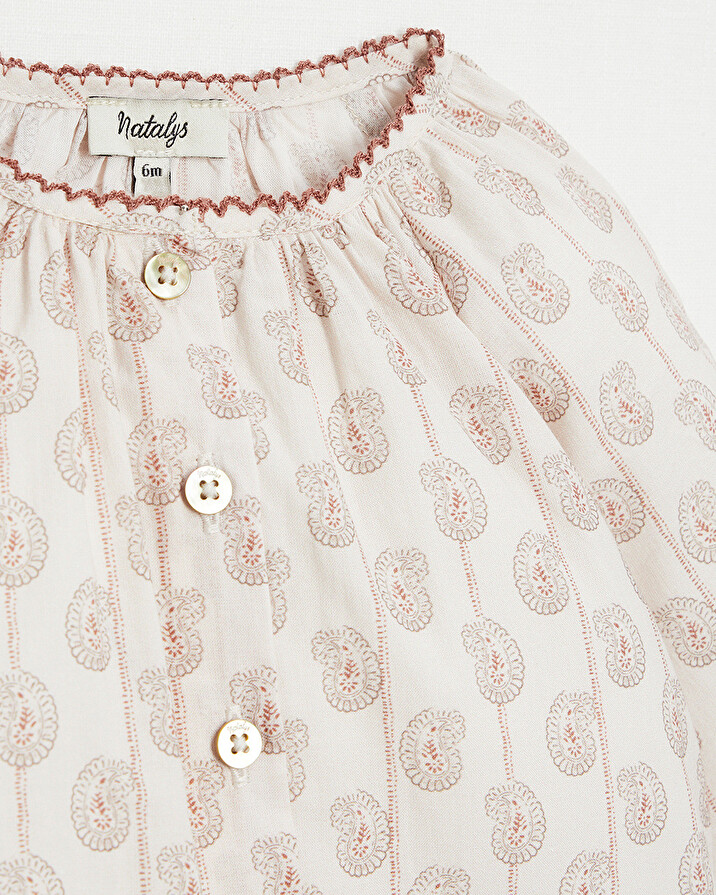 Long-sleeved blouse Floral print Natalys