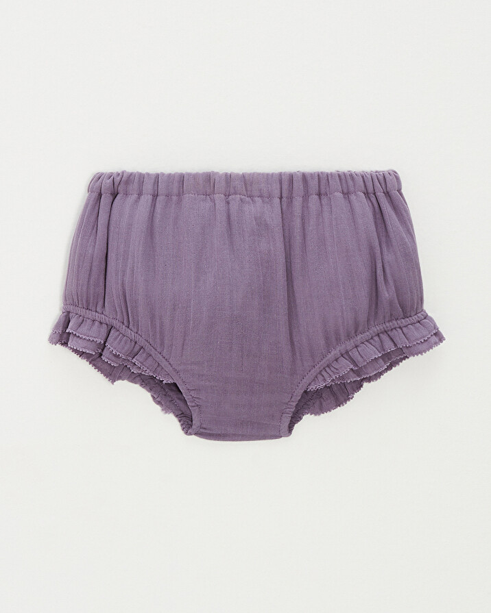 Cotton gauze bloomer Purple colour Natalys