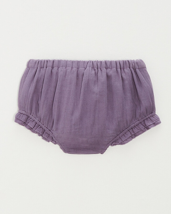 Cotton gauze bloomer Purple colour Natalys