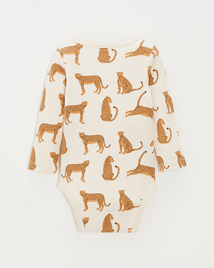 Short-sleeved bodysuit Leopard print  Natalys