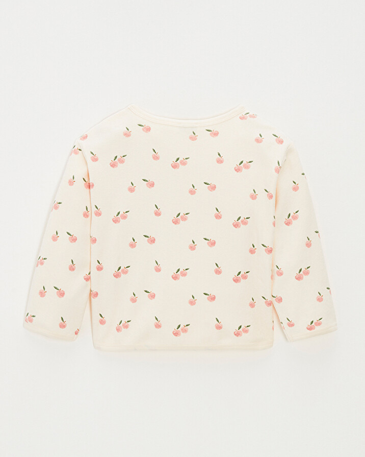 Kid's terrycloth sweatshirt Apple print Natalys