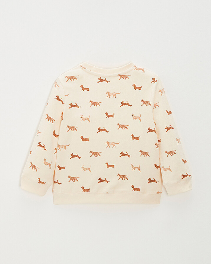 Terrycloth sweatshirt Dog print Natalys