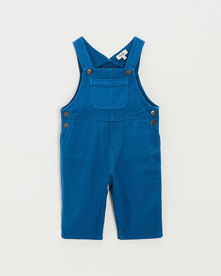Long twill dungarees Blue colour  Natalys