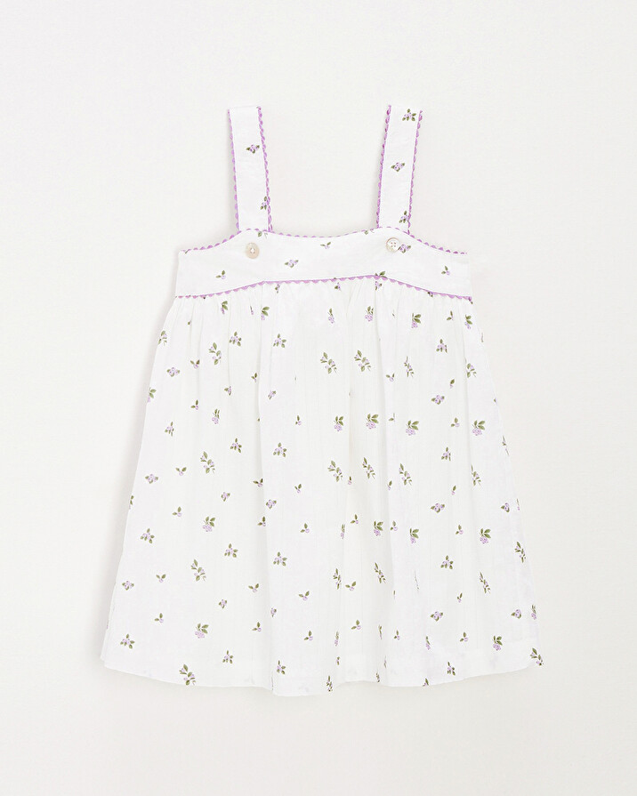 Sleeveless dress Blueberry print  Natalys