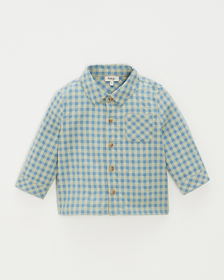 Checkered shirt Blue colour  Natalys