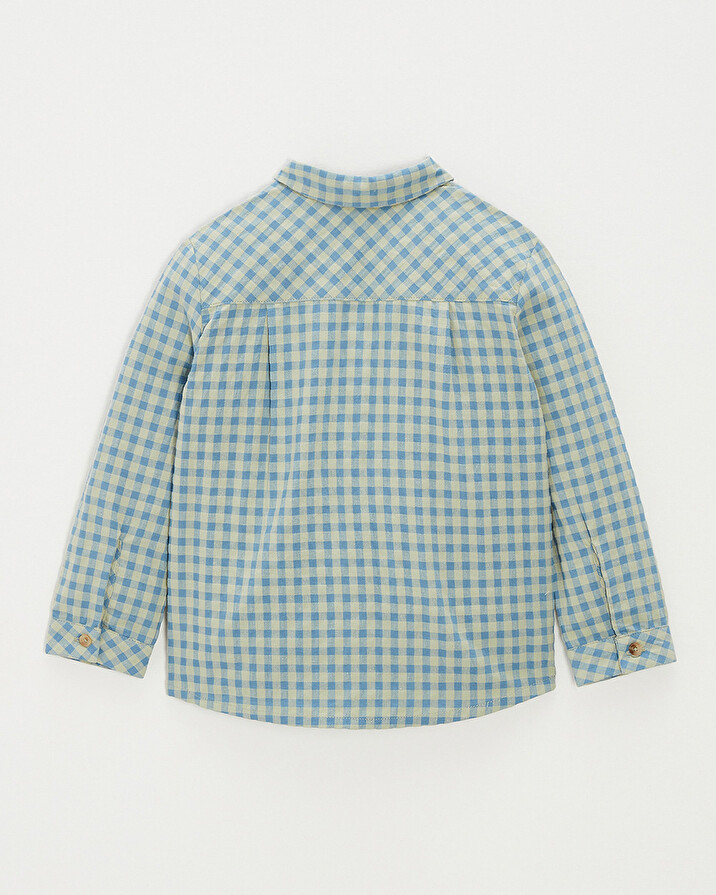 Kid's checkered shirt Blue colour  Natalys