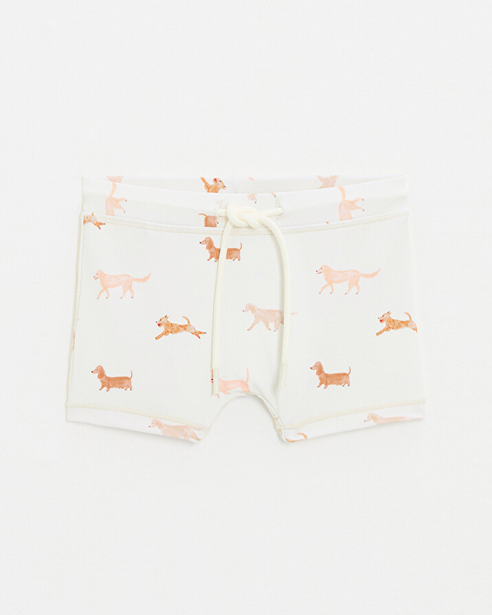 Anti-UV swim shorts Dog print Natalys