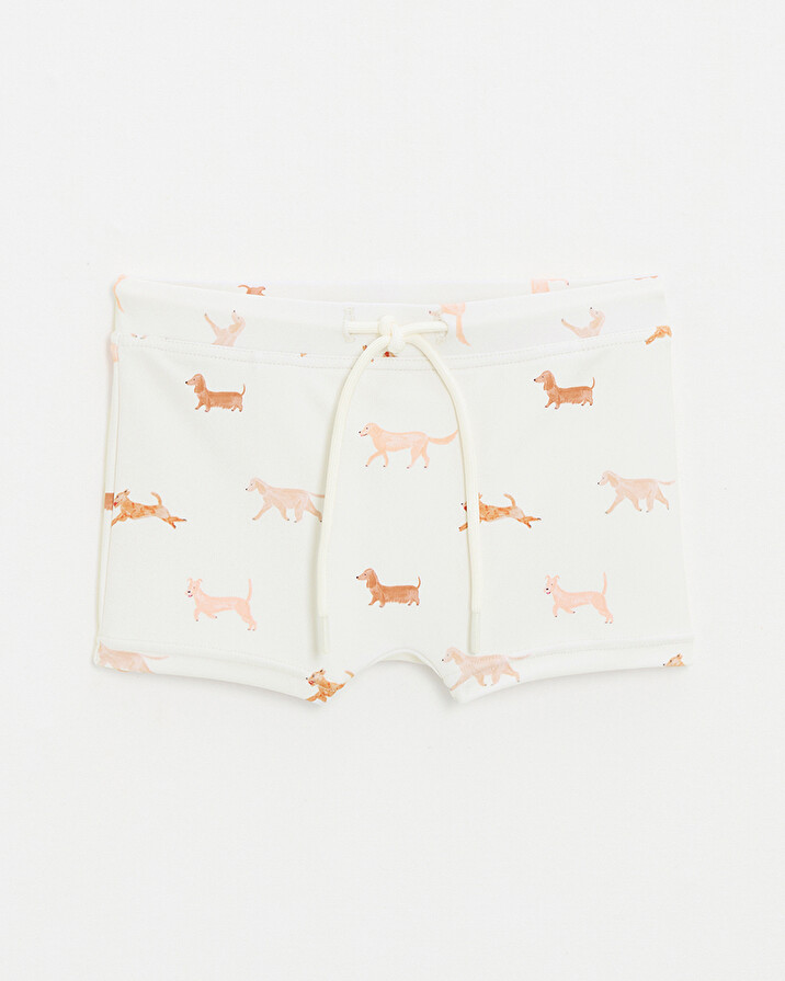 Kid's anti-UV swim shorts Dog print  Natalys